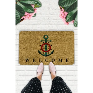 Welcome Temalı Çapa Coco Görünümlü Kapı Önü ve Iç Mekan Paspası