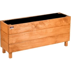 Ahşap Saksı Dış Mekan Çiçeklik Dekoratif Büyük Boy Saksı Hazır Kurulu 95CM x 26CM Yükseklik 45CM
