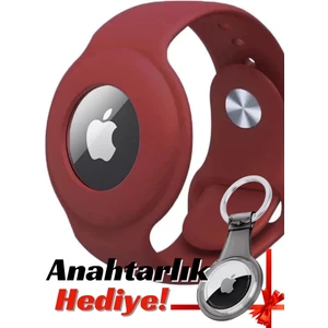 Apple AirTag Uyumlu Kordon (Anahtarlık li) & Bileklik - Çok Amaçlı Yumuşak Silikon Kılıf