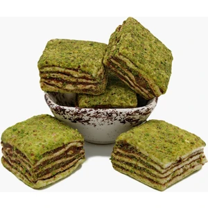 Saido Kahve ve Kuruyemiş Toz Antep Fıstıklı Hünkar Lokum -Glutensiz-Tatlandırıcı İçermez-Doğal Enfes Lezzet(400 gr)