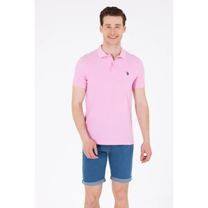 U.S. Polo Assn. Erkek Açık Pembe Tişört Basic 50262933-VR078