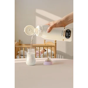 Go Smart Taşınabilir Mama Su Isıtıcı Ayarlanabilir Dereceli (35-100 C°) Süt Beyazı Çelik 500 ml DGT-102