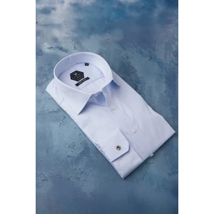 Slimfit %100 Pamuk Premium Serisi Ince Çizgili Gömlek