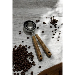 2'li Ahşap Saplı Ölçü Kaşığı 8 Ml- 25 ml Gümüş