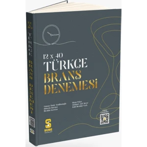 Süre Yayınları Tyt Türkçe Branş Denemeleri 2024-2025 Basım