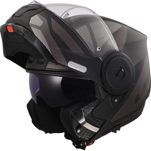 Ls2 Scope 2 Axıs Mat Siyah-Tıtanıum Çene Açılır Kask