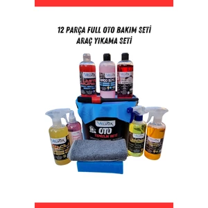 12 Parça Full Oto Bakım Seti, Araç Yıkama Seti