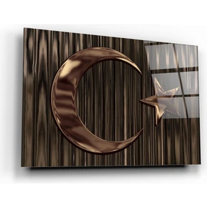 Türk Bayrağı Cam Tablo 03