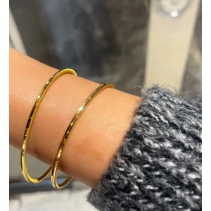 EK ACCESSORY 22 Ayar Altın Kaplama Ajda Bilezik