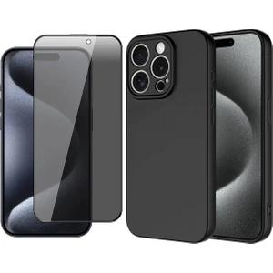 Apple iPhone 15 Pro Kılıf Zore Mara Lansman Kapak + Hayalet Ekran Koruyucu