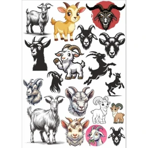 Keçi Sticker Set