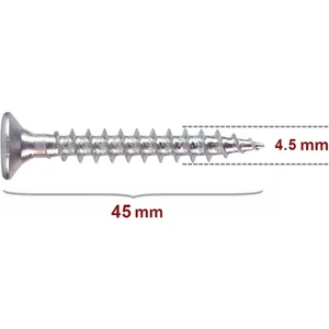 Sunta Vidası 4,5X45 Çinko 50 Adet