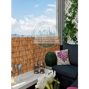 Dekoratif Doğal Bambu Kamış Hasır Bahçe Çiti- Gölgelik Hasır -Balkon -Tavan Dekorasyon