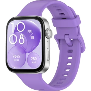 Huawei Watch Fit 3 / Fit 4 / Fit 4 Pro Tokalı Esnek Zarif Silikon Kordon Ayarlanabilir Sportif Kayış