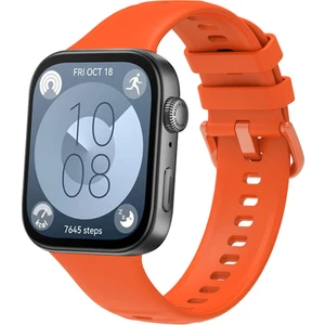 Huawei Watch Fit 3 / Fit 4 / Fit 4 Pro Tokalı Esnek Zarif Silikon Kordon Ayarlanabilir Sportif Kayış