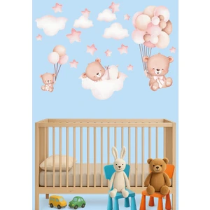 Nature Play Design Çocuk ve Bebek Odası Duvar Sticker Yapışkanlı Dekoratif Sticker Duvar Kağıdı