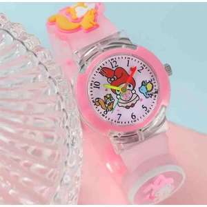 Kordondan Işıklı Sanrio Cinnamoroll Kuromi My Melodi Hello Kitty Tarçın Rulosu Kol Saati
