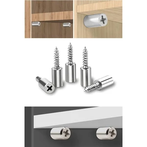 ® 30 Adet Dayanıklı Metal Raf Tutucu Raf Pimi