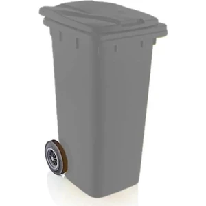 SY-6506 Eko Tekerlekli Kapaklı Plastik Çöp Konteyneri 120 Lt