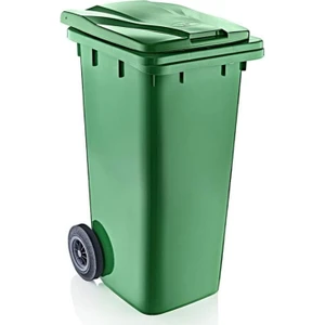 SY-6506 Eko Tekerlekli Kapaklı Plastik Çöp Konteyneri 120 Lt