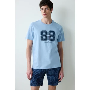 88 Special Çok Renkli Şortlu Pijama Takımı