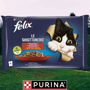 4'lü Kedi Maması 4X85 Gr. Pouch - Çiftlik Lezzetleri