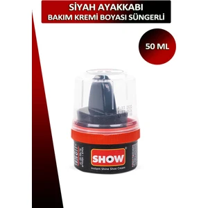 Bağcık + Show Ayakkabı Bakım Kremi Boyası Süngerli 50 ml Set