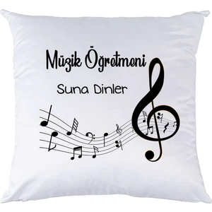Müzik Öğretmenine Öğretmenler Günü  Isimli Yastık
