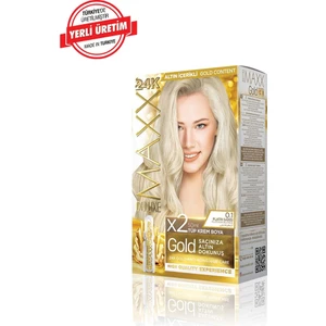 Maxx Deluxe Gold Series Saç Boya Seti 2 Tüp Boya - 2 Oksidan