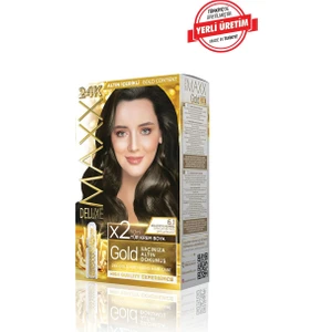 Maxx Deluxe Gold Series Saç Boya Seti 2 Tüp Boya - 2 Oksidan