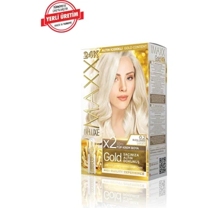 Maxx Deluxe Gold Series Saç Boya Seti 2 Tüp Boya - 2 Oksidan