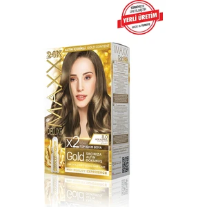 Maxx Deluxe Gold Series Saç Boya Seti 2 Tüp Boya - 2 Oksidan