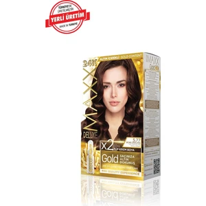 Maxx Deluxe Gold Series Saç Boya Seti 2 Tüp Boya - 2 Oksidan