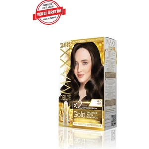Maxx Deluxe Gold Series Saç Boya Seti 2 Tüp Boya - 2 Oksidan