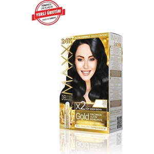 Maxx Deluxe Gold Series Saç Boya Seti 2 Tüp Boya - 2 Oksidan