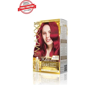 Maxx Deluxe Gold Series Saç Boya Seti 2 Tüp Boya - 2 Oksidan