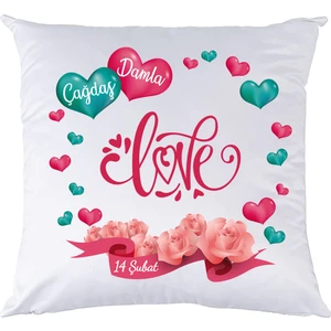 14 Şubat Sevgililer Günü Hediyesi İsimli Love Yastık