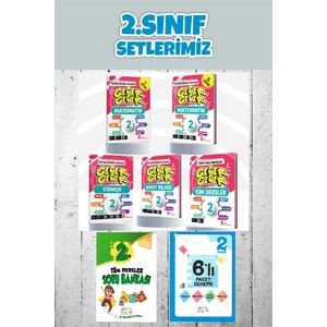 2.sınıf Yeni Nesil Etkinlik ve Sorularla Gıcır 5 Li Set -Tüm Dersler Soru Bankası -6 Lı Paket Deneme
