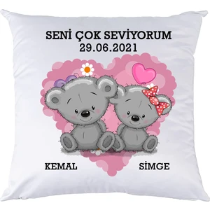 Aşık Ayıcıklar Sevgiliye Hediye Isimli Yastık
