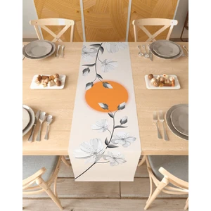 Çiçek Kelebek Bohem Desenli Özel Tasarım Runner Dijital Baskılı Dekoratif Masa Örtüsü Ev Dekorasyonu