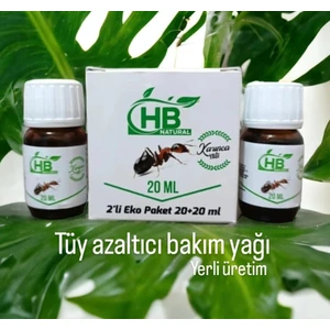HB Natural Karınca Yumurtası Yağı - Tüy azaltıcı bakım yağı (20+20 ml)