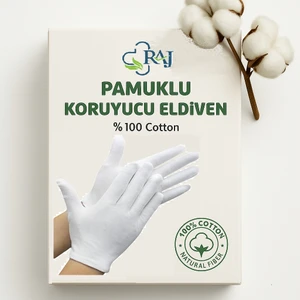 Pamuklu Koruyucu Eldiveni -Egzam  Eldiveni