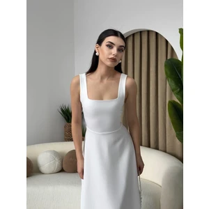 Gökyüzü Moda Neapolitan Askılı Elbise