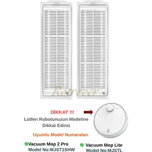 Xiaomi Vacuum Mop 2 Pro (MJST1SHW*MODEL No Dikkat)Vacuum Mop Lite Robot Süpürge Uyumlu Yenileme Seti