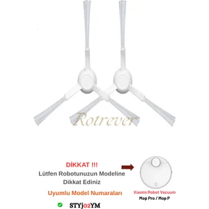 Xiaomi Mi Robot Vacuum Mop Pro (Model KOD:STYTJO2YM)VACUUM Mop P Robot Süpürge Uyumlu Yedek Parça Seti