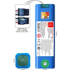 Neabot Nomo Q11 5200mAh Uyumlu Robot Süpürge Pili C5206BS-Nbt-003