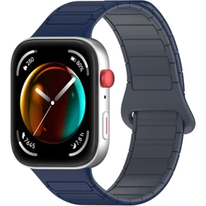 Huawei Watch Fit 3 / Fit 4 / Fit 4 Pro Uyum Manyetik Silikon Bakla Desen Kordon Ayarlanabilir Kayış