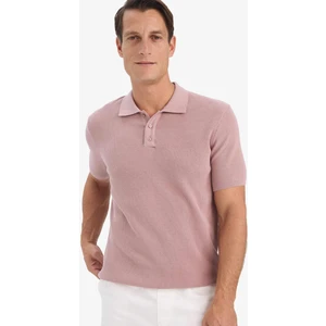 %100 Pamuk Standart Fit Polo Yaka Kısa Kollu Triko Tişört E5866AX25SP