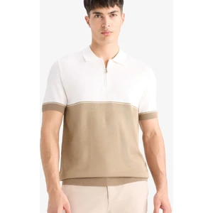 Standart Fit Polo Yaka Triko Kısa Kollu Tişört E4895AX25SM