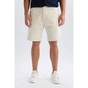 %100 Pamuk Regular Fit Gabardin Bermuda Şort C7684AX25SP